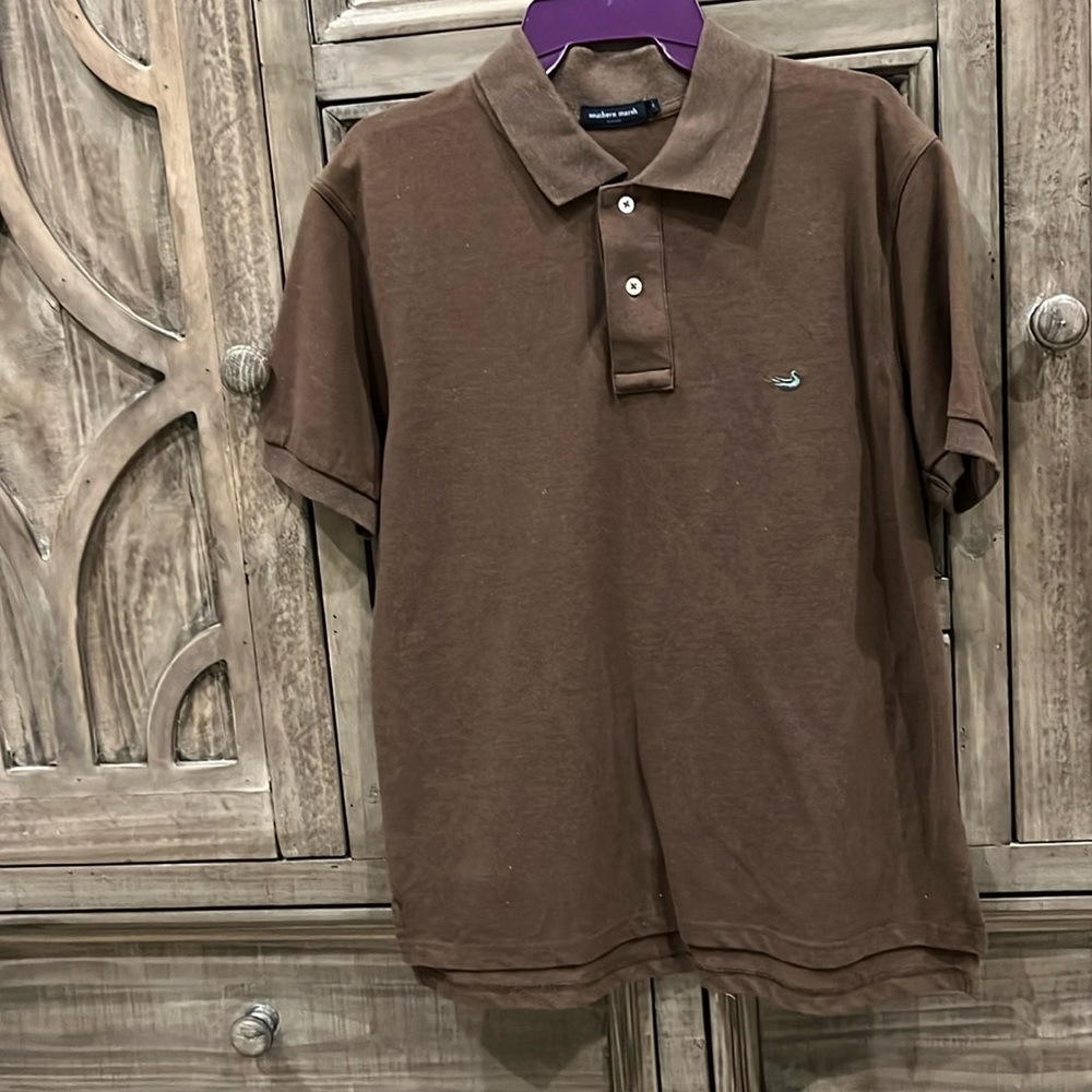 Southern Marsh brown men’s polo